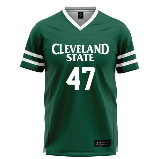 Cleveland State - NCAA Men's Lacrosse : Mattix Groves - Green Lacrosse Jersey-0