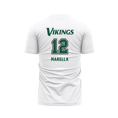 Cleveland State - NCAA Men's Soccer : Gianni Marella - White Soccer Jersey-1