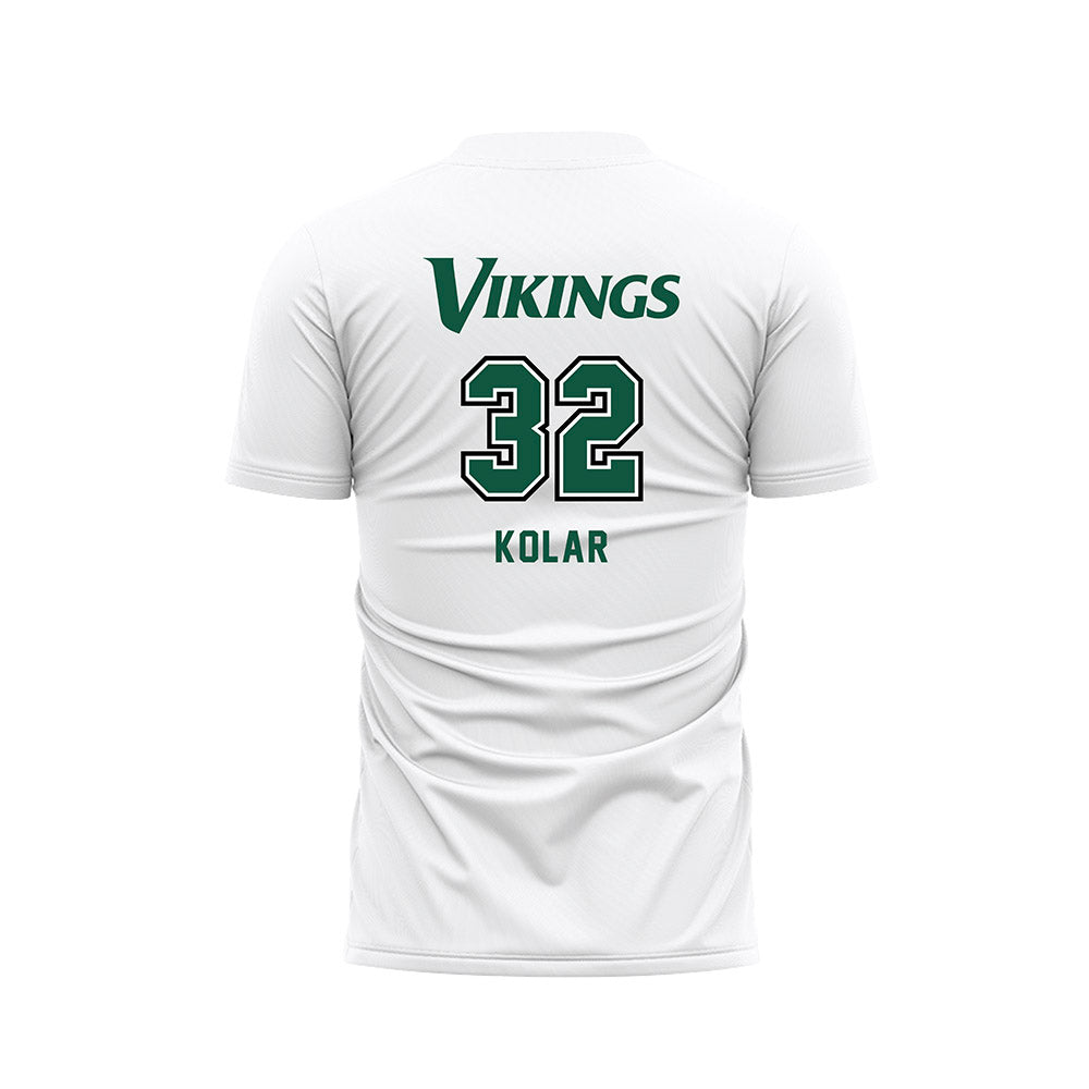 Cleveland State - NCAA Men's Soccer : Aleksandar Kolar - White Soccer Jersey-1