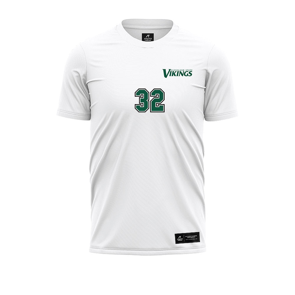 Cleveland State - NCAA Men's Soccer : Aleksandar Kolar - White Soccer Jersey-0