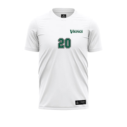 Cleveland State - NCAA Men's Soccer : Jacob Deever - White Soccer Jersey-0
