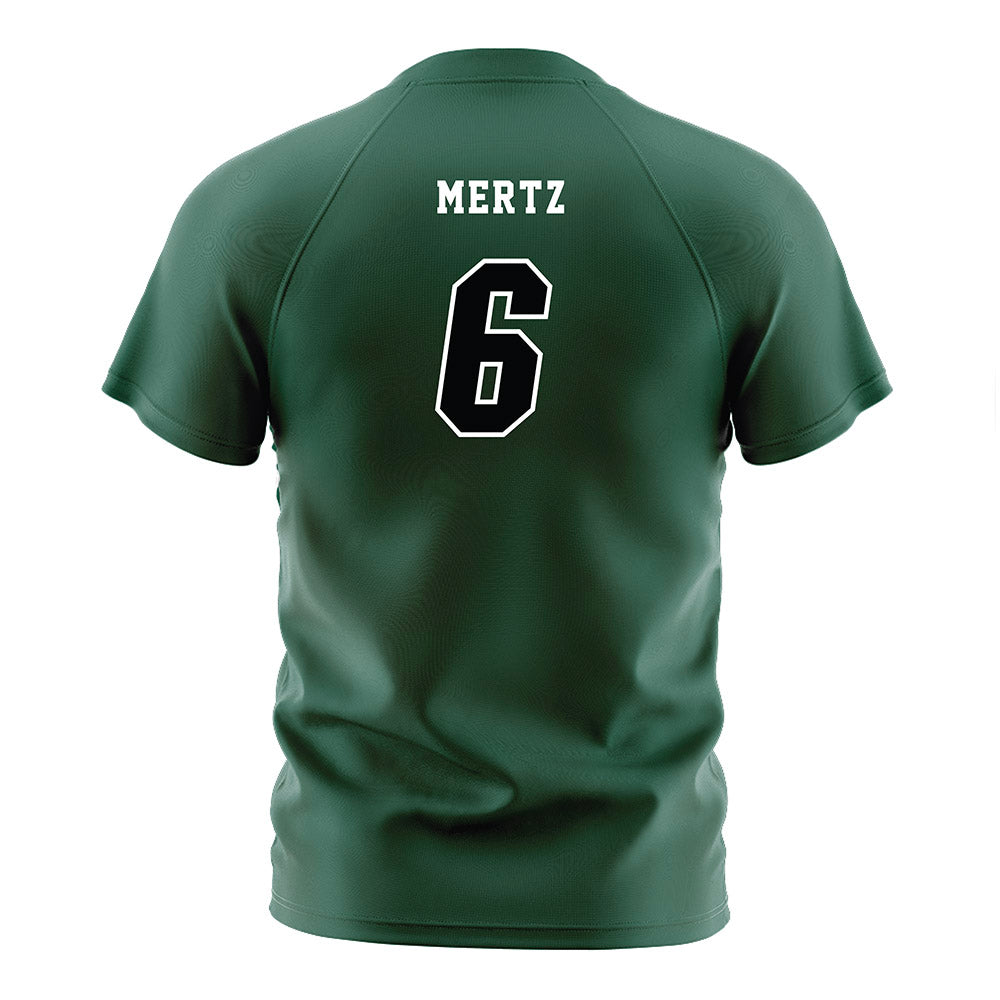 Cleveland State - NCAA Men's Soccer : Tom Mertz - Green Soccer Jersey-1