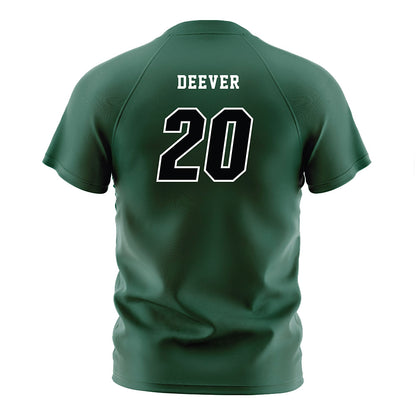 Cleveland State - NCAA Men's Soccer : Jacob Deever - Green Soccer Jersey-1