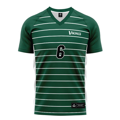 Cleveland State - NCAA Men's Soccer : Tom Mertz - Green Soccer Jersey-0