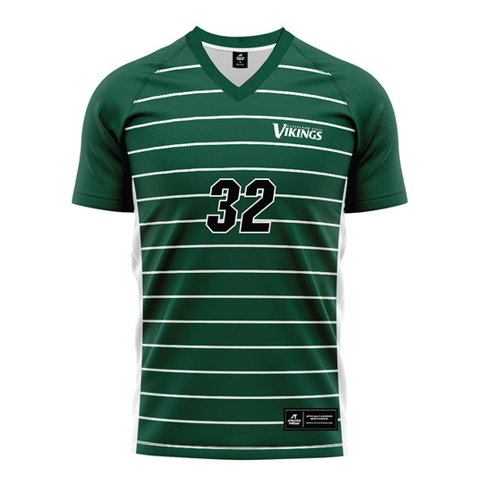 Cleveland State - NCAA Men's Soccer : Aleksandar Kolar - Green Soccer Jersey-0