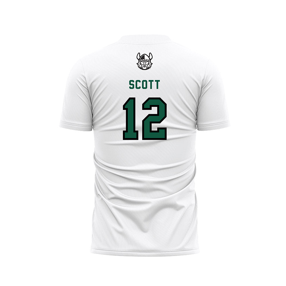Cleveland State - NCAA Women's Soccer : Danielle Scott - White Soccer Jersey-1