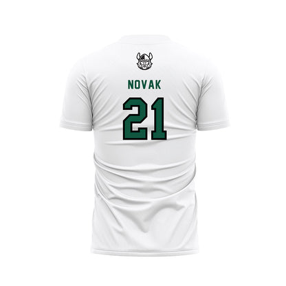 Cleveland State - NCAA Women's Soccer : Jordan Novak - White Soccer Jersey-1