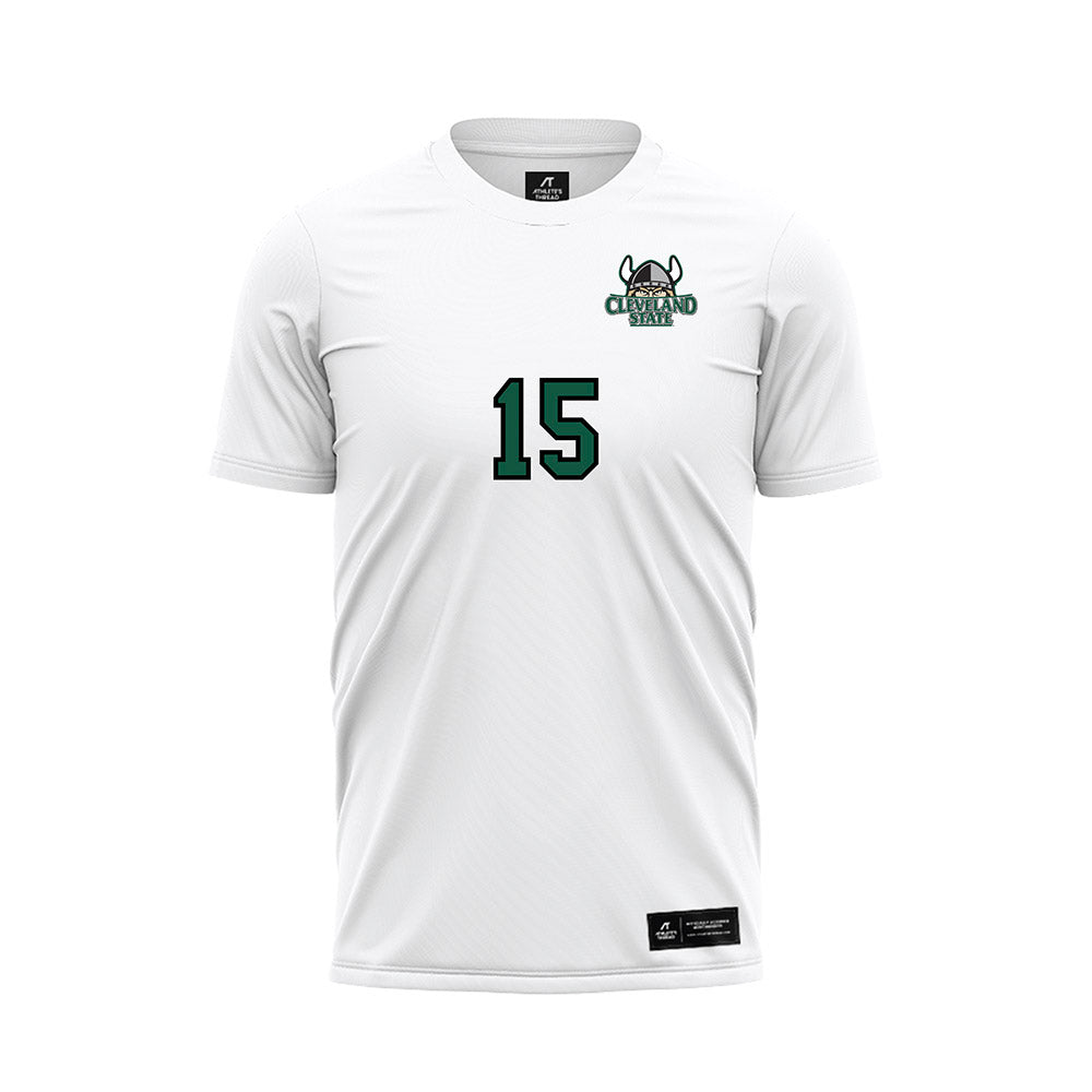 Cleveland State - NCAA Women's Soccer : Elsa Baldasano - White Soccer Jersey-0