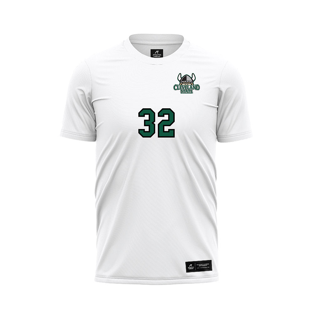 Cleveland State - NCAA Women's Soccer : Vail Muller - White Soccer Jersey-0