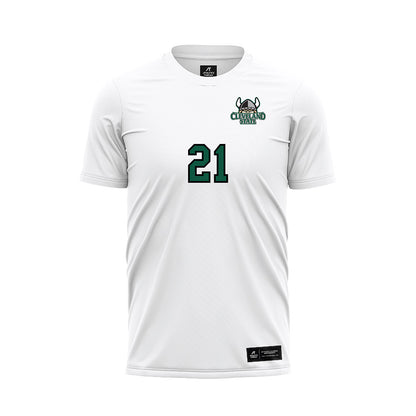 Cleveland State - NCAA Women's Soccer : Jordan Novak - White Soccer Jersey-0