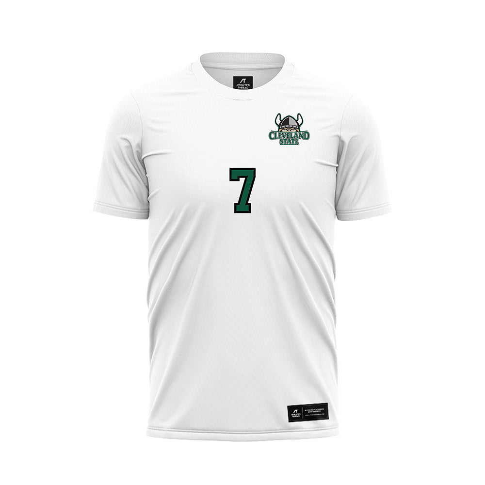 Cleveland State - NCAA Women's Soccer : carly Stinson - White Soccer Jersey-0