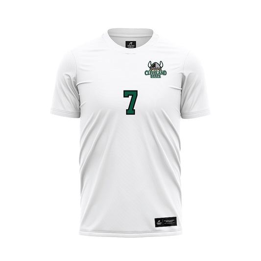 Cleveland State - NCAA Women's Soccer : carly Stinson - White Soccer Jersey-0