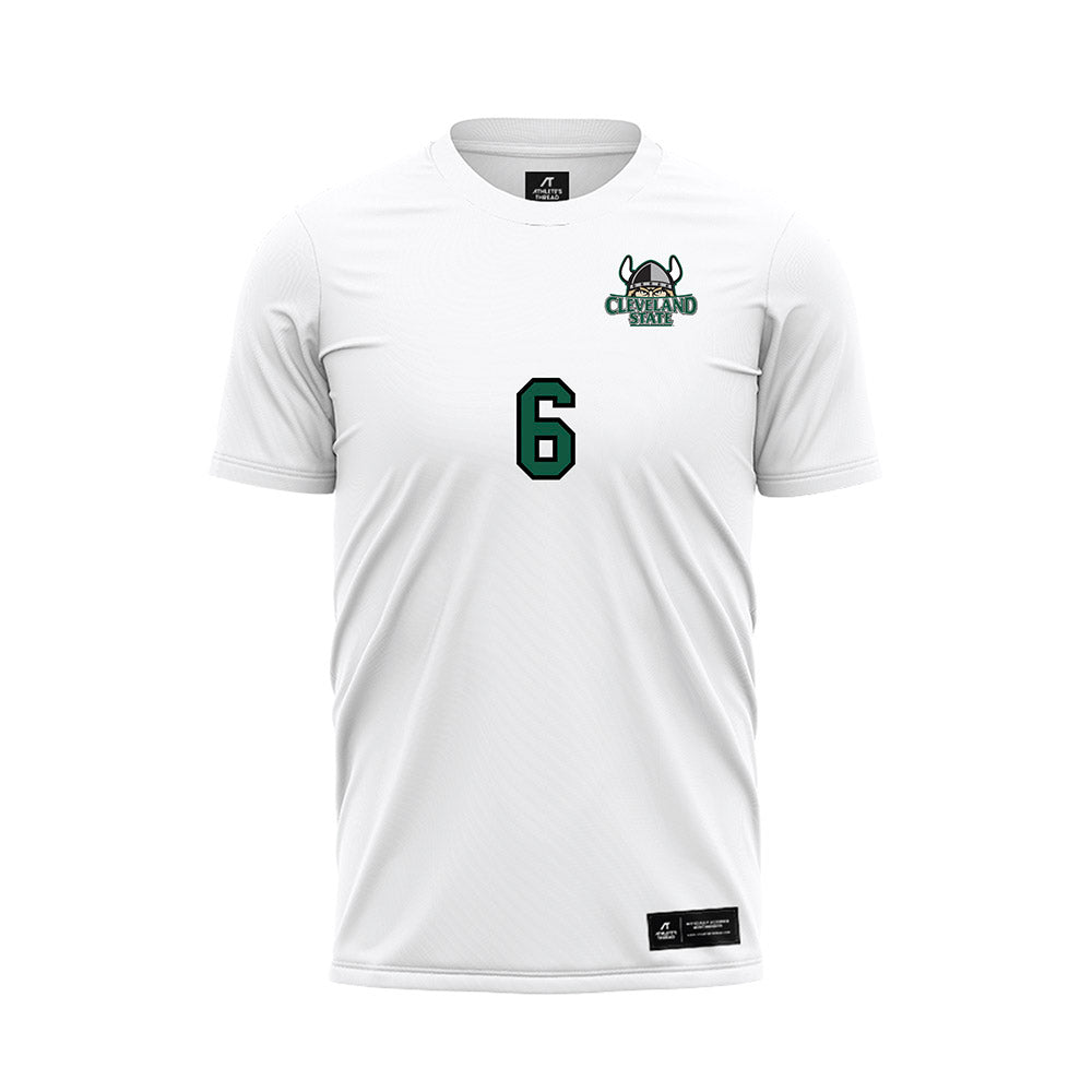 Cleveland State - NCAA Women's Soccer : Maria Bashardoust - White Soccer Jersey-0