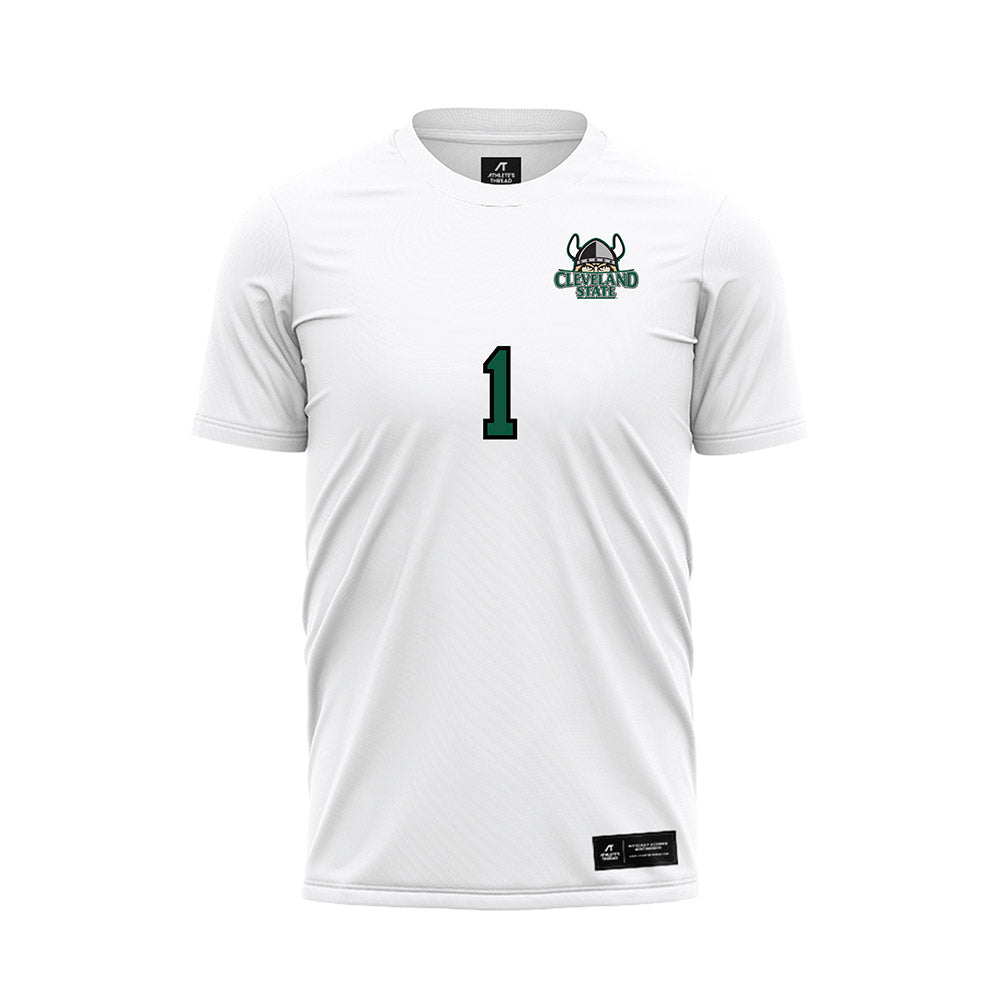 Cleveland State - NCAA Women's Soccer : Elyse Broderick - White Soccer Jersey-0