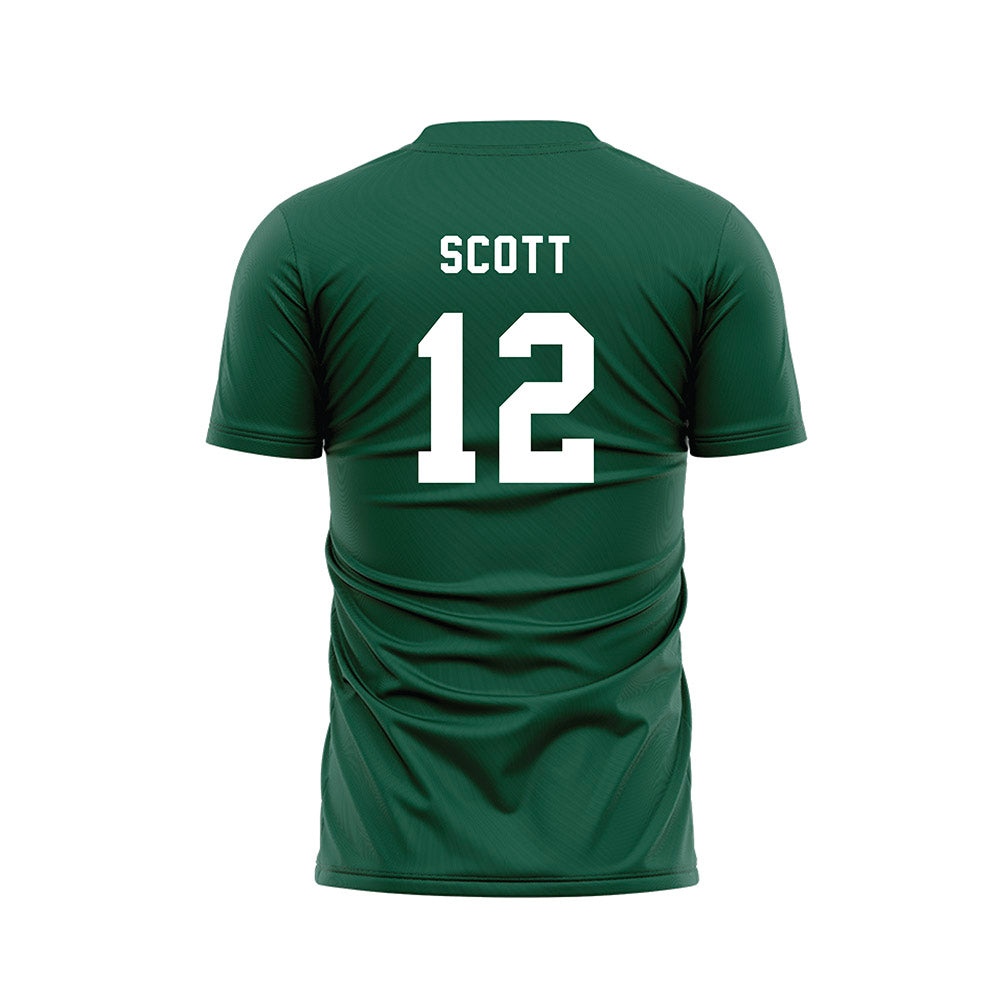 Cleveland State - NCAA Women's Soccer : Danielle Scott - Green Soccer Jersey-1