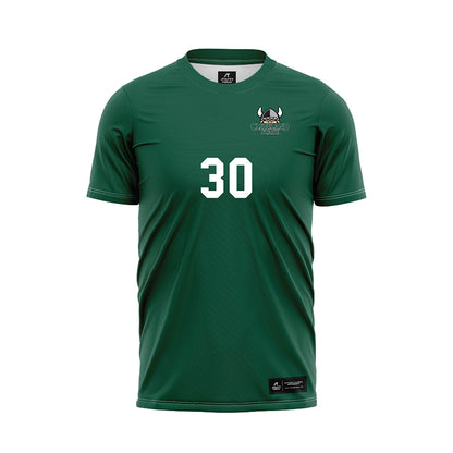Cleveland State - NCAA Women's Soccer : Cortlyn Hefty - Green Soccer Jersey-0