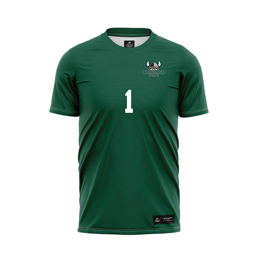 Cleveland State - NCAA Women's Soccer : Elyse Broderick - Green Soccer Jersey-0
