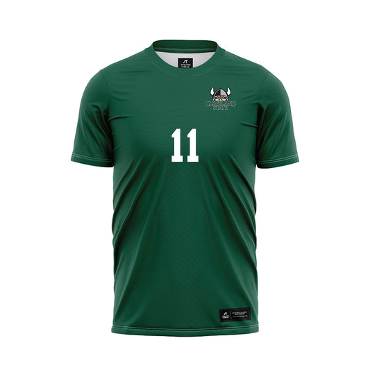 Cleveland State - NCAA Women's Soccer : Mayra Sesmas - Green Soccer Jersey-0