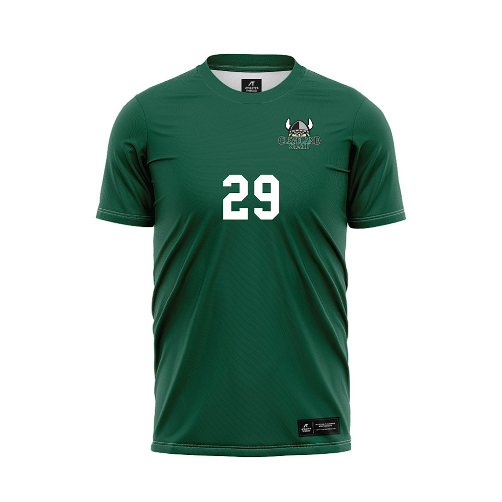 Cleveland State - NCAA Women's Soccer : Sophia Auzenne - Green Soccer Jersey-0