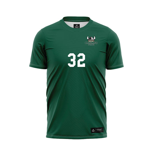 Cleveland State - NCAA Women's Soccer : Vail Muller - Green Soccer Jersey-0