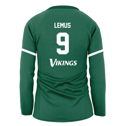 Cleveland State - NCAA Women's Volleyball : Magaly Lemus - Green Volleyball Jersey-1
