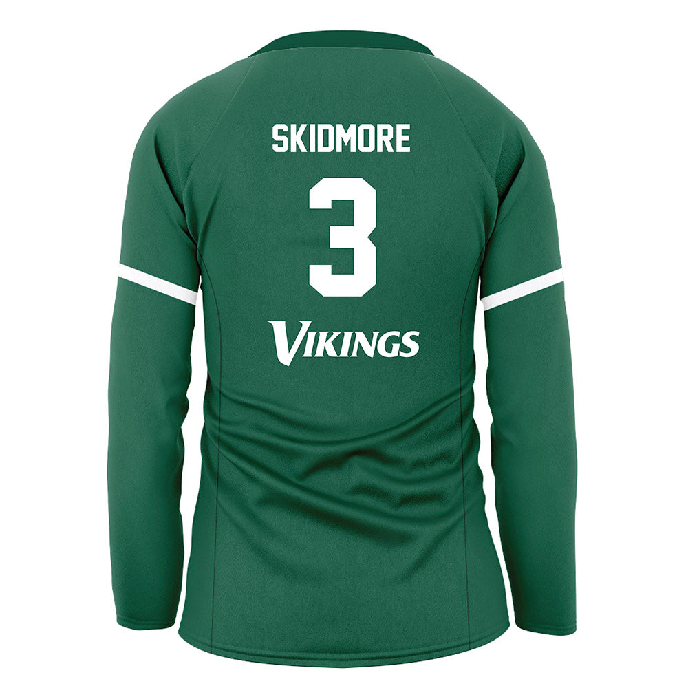 Cleveland State - NCAA Women's Volleyball : Sophie Skidmore - Green Volleyball Jersey-1