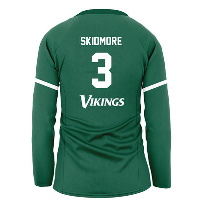 Cleveland State - NCAA Women's Volleyball : Sophie Skidmore - Green Volleyball Jersey-1