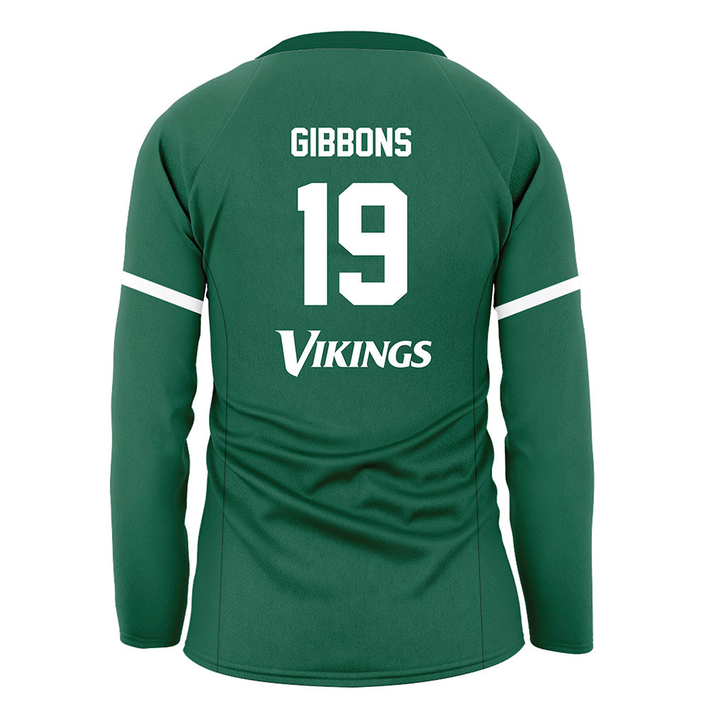 Cleveland State - NCAA Women's Volleyball : Izzy Gibbons - Green Volleyball Jersey-1