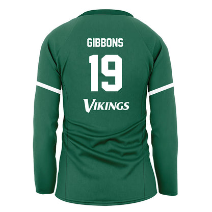 Cleveland State - NCAA Women's Volleyball : Izzy Gibbons - Green Volleyball Jersey-1