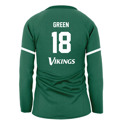 Cleveland State - NCAA Women's Volleyball : Madisyn Green - Green Volleyball Jersey-1