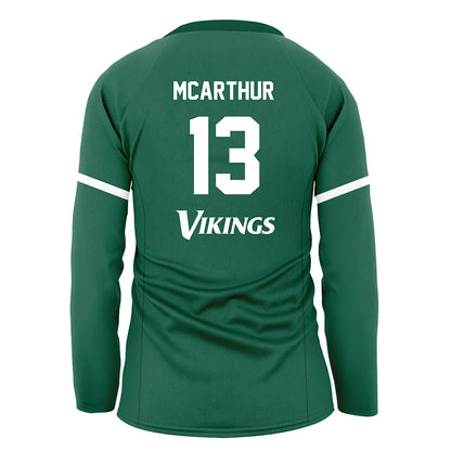 Cleveland State - NCAA Women's Volleyball : Danica McArthur - Green Volleyball Jersey-1