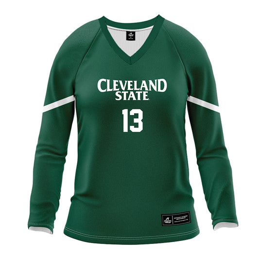 Cleveland State - NCAA Women's Volleyball : Danica McArthur - Green Volleyball Jersey-0