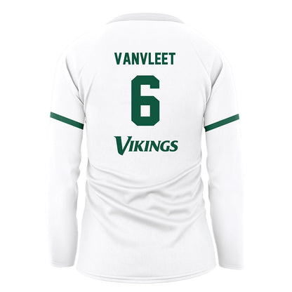 Cleveland State - NCAA Women's Volleyball : Bryn VanVleet - White Volleyball Jersey-1