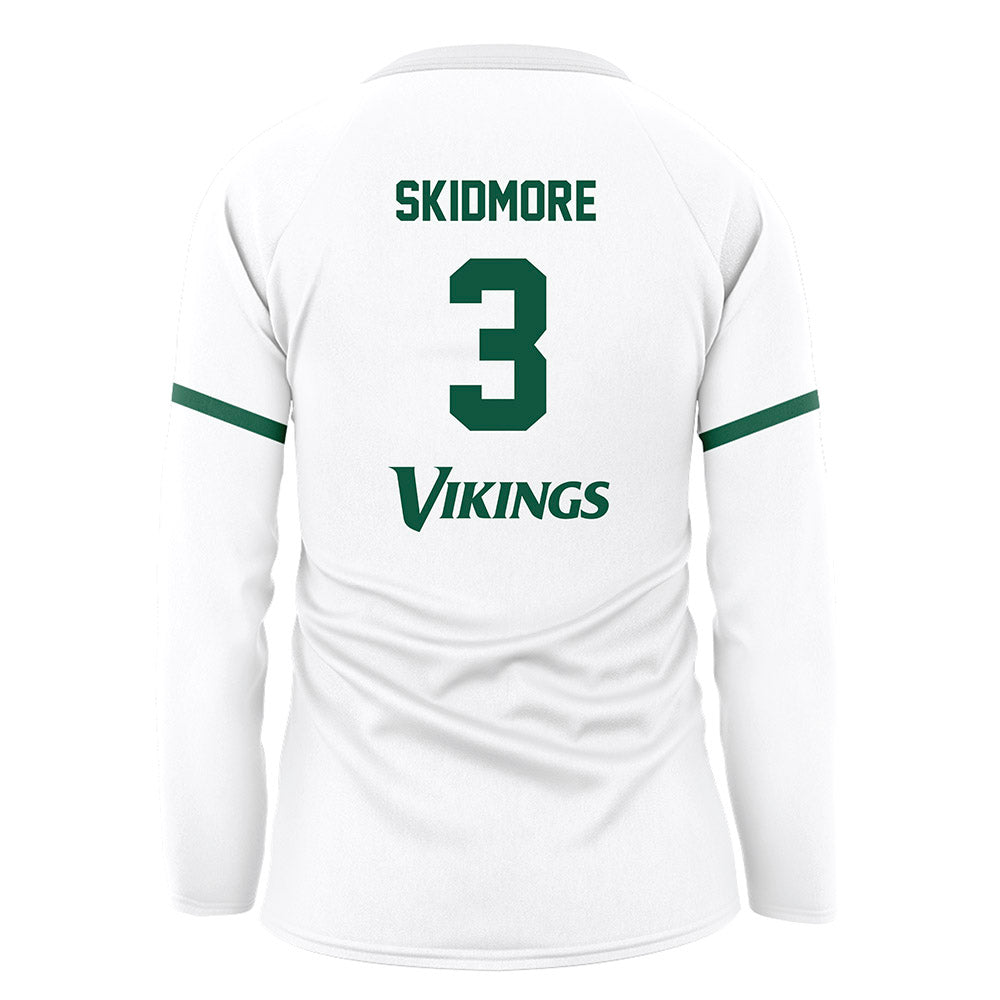 Cleveland State - NCAA Women's Volleyball : Sophie Skidmore - White Volleyball Jersey-1