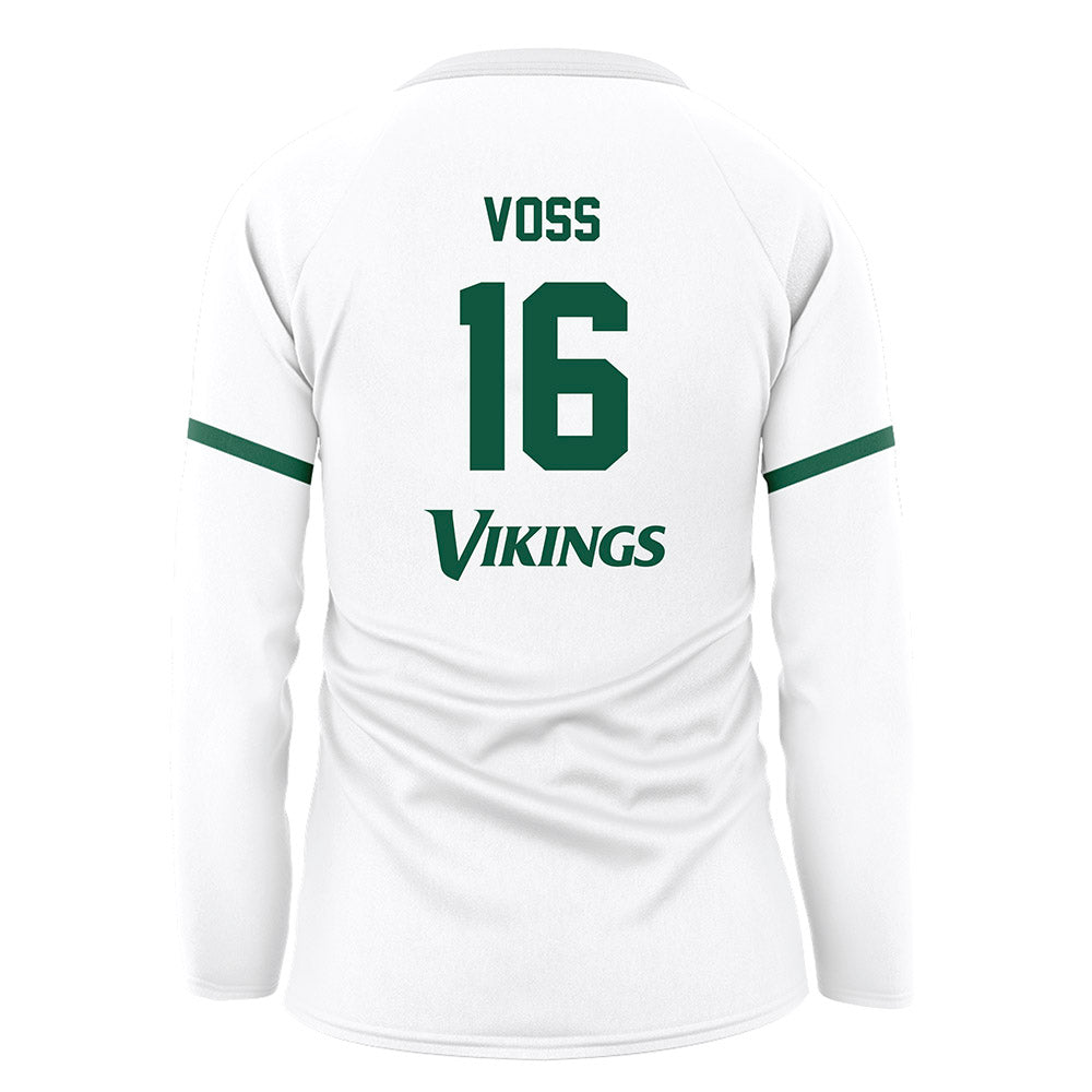Cleveland State - NCAA Women's Volleyball : Laken Voss - White Volleyball Jersey-1