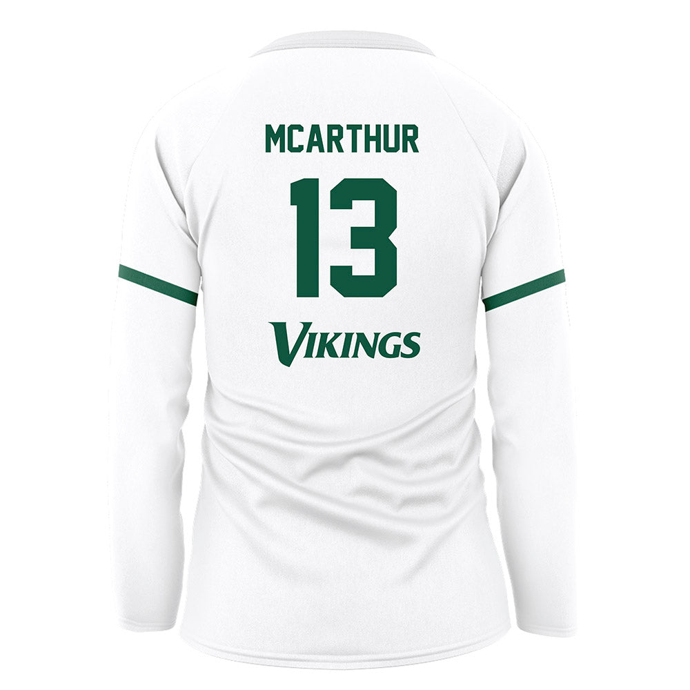 Cleveland State - NCAA Women's Volleyball : Danica McArthur - White Volleyball Jersey-1