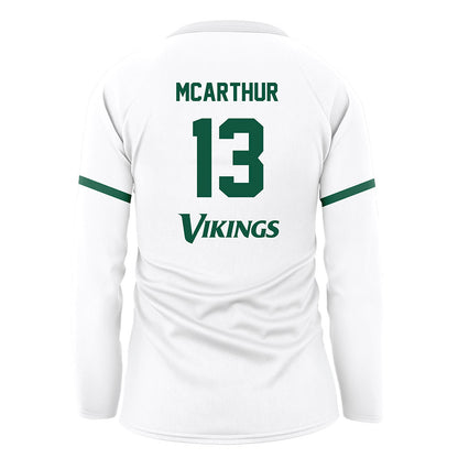 Cleveland State - NCAA Women's Volleyball : Danica McArthur - White Volleyball Jersey-1