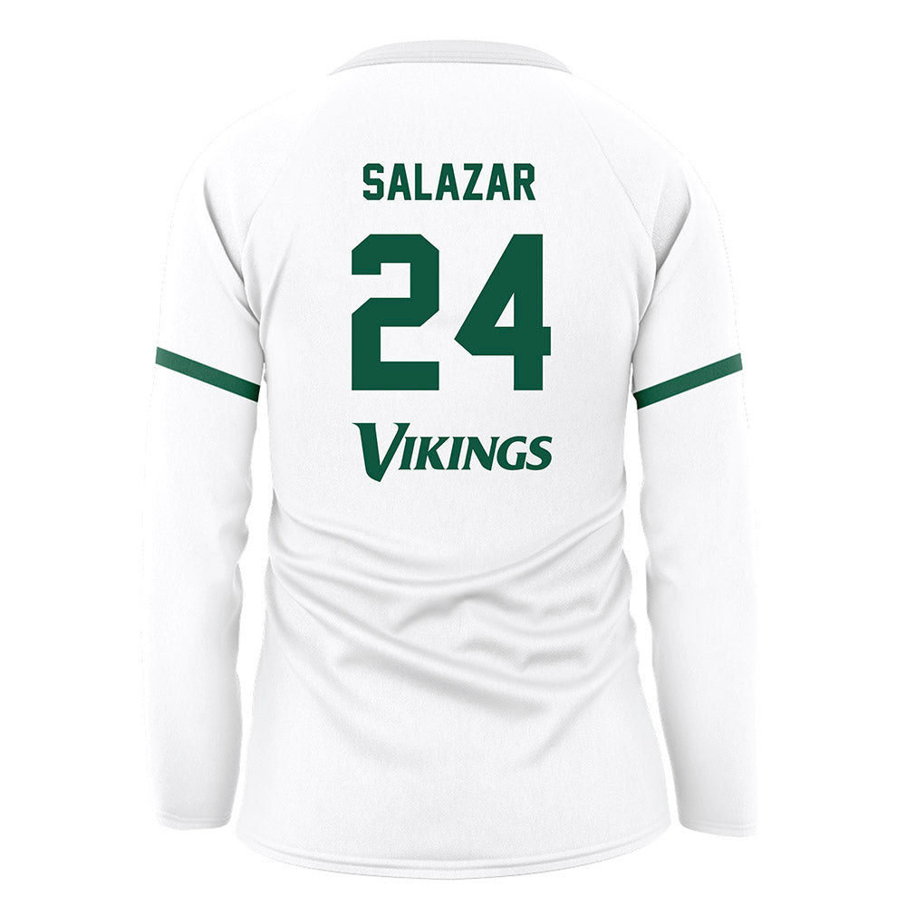 Cleveland State - NCAA Women's Volleyball : Allison Salazar - White Volleyball Jersey-1