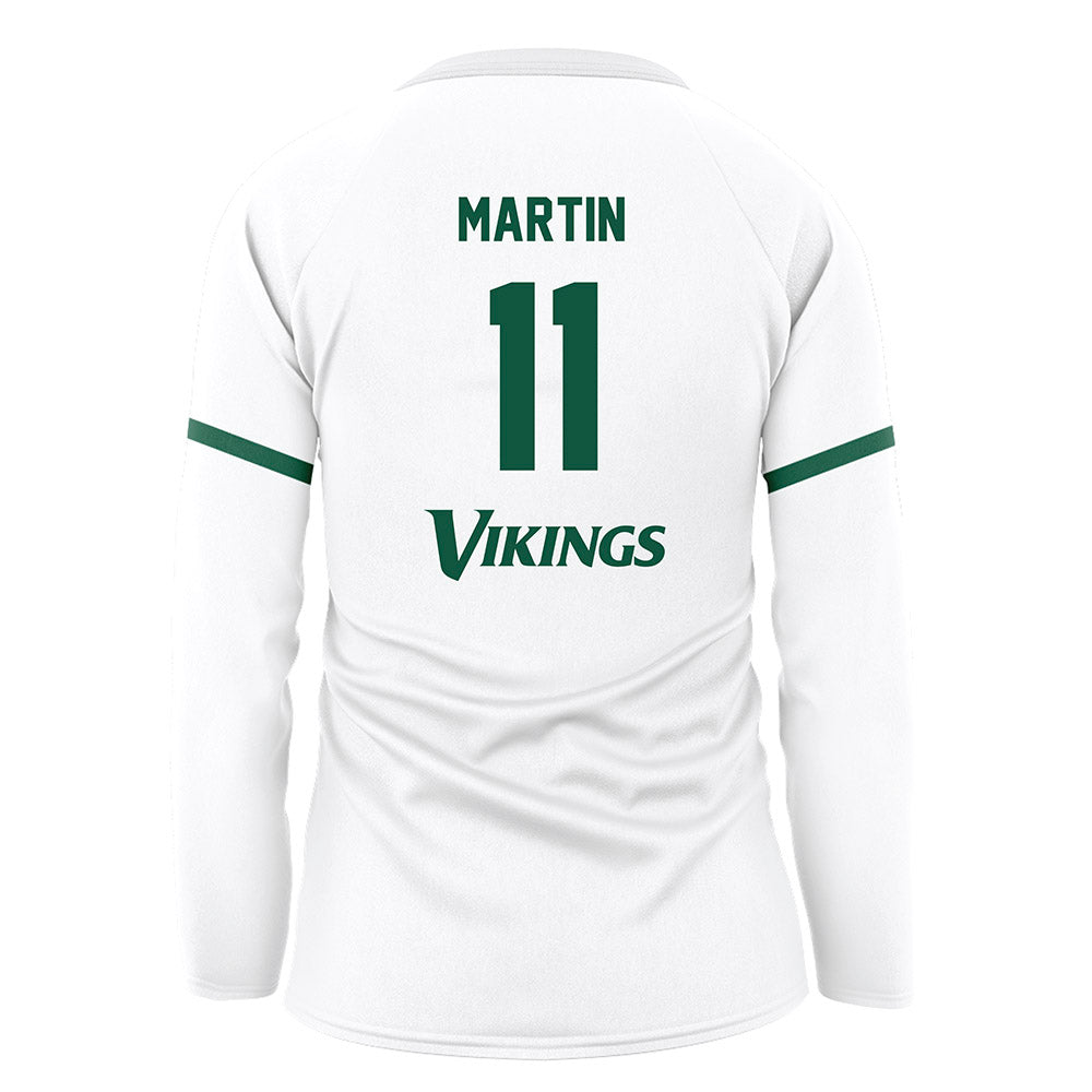 Cleveland State - NCAA Women's Volleyball : Abbi Martin - White Volleyball Jersey-1