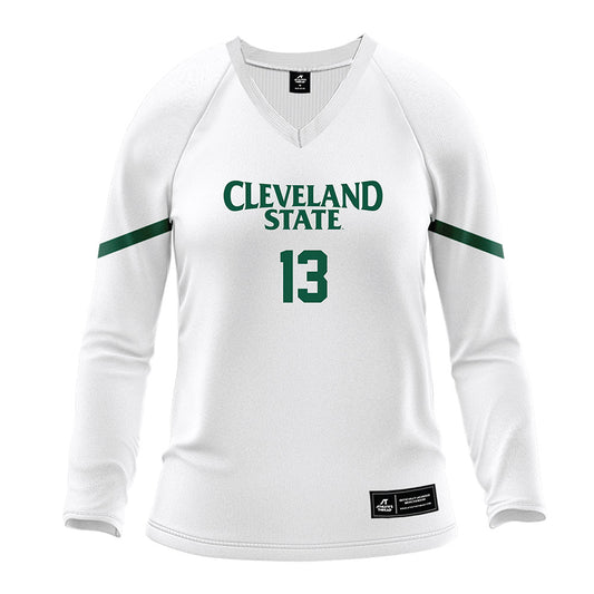 Cleveland State - NCAA Women's Volleyball : Danica McArthur - White Volleyball Jersey-0