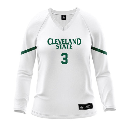 Cleveland State - NCAA Women's Volleyball : Sophie Skidmore - White Volleyball Jersey-0