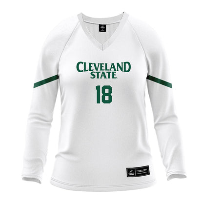 Cleveland State - NCAA Women's Volleyball : Madisyn Green - White Volleyball Jersey-0