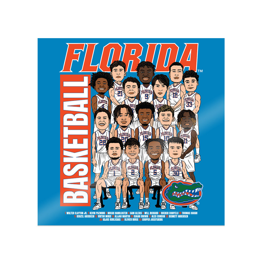 Florida - NCAA Men's Basketball : - Team Caricature Sticker-0