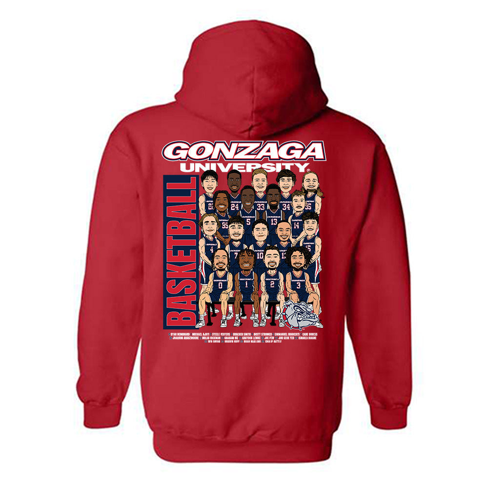 Gonzaga - NCAA Men's Basketball : - Hooded Sweatshirt-1