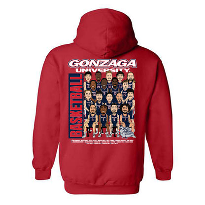 Gonzaga - NCAA Men's Basketball : - Hooded Sweatshirt-1