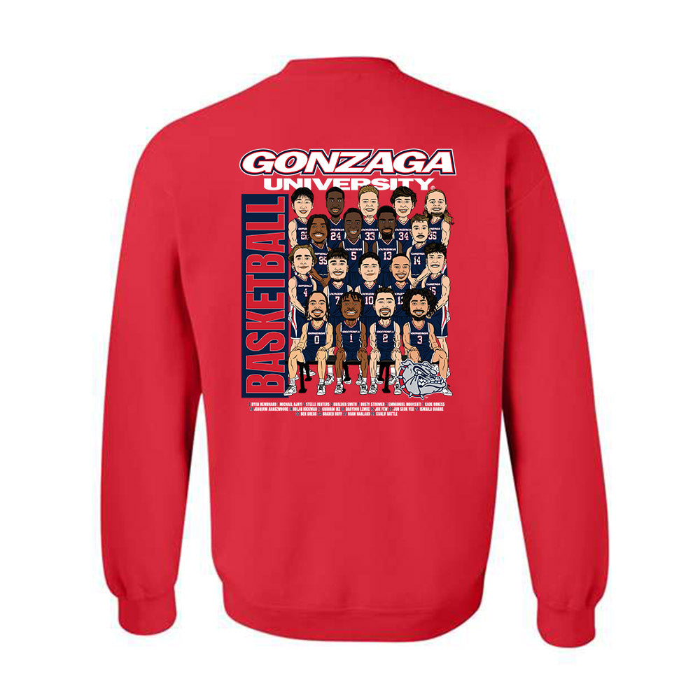 Gonzaga - NCAA Men's Basketball : - Crewneck Sweatshirt-1