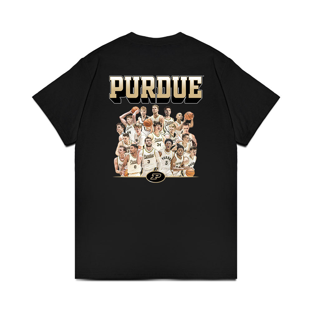 Purdue - NCAA Men's Basketball : - Team Collage Premium T-Shirt-1
