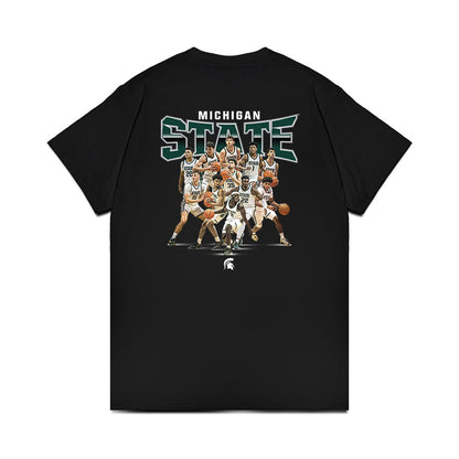 Michigan State - NCAA Men's Basketball : Team Collage Premium T-Shirt-1
