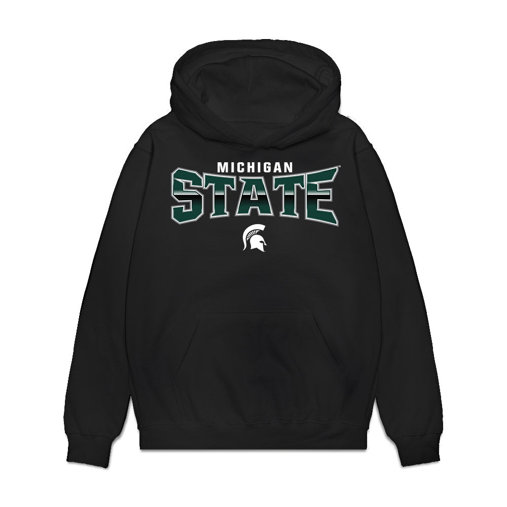 Michigan State - NCAA Men's Basketball : Team Collage Premium Hooded Sweatshirt-0