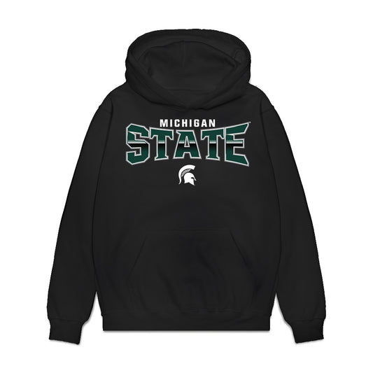 Michigan State - NCAA Men's Basketball : Team Collage Premium Hooded Sweatshirt-0